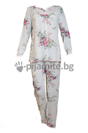 Дамски пижами Пижами дълъг ръкав Дамска пижама - дълъг ръкав Рози 81556